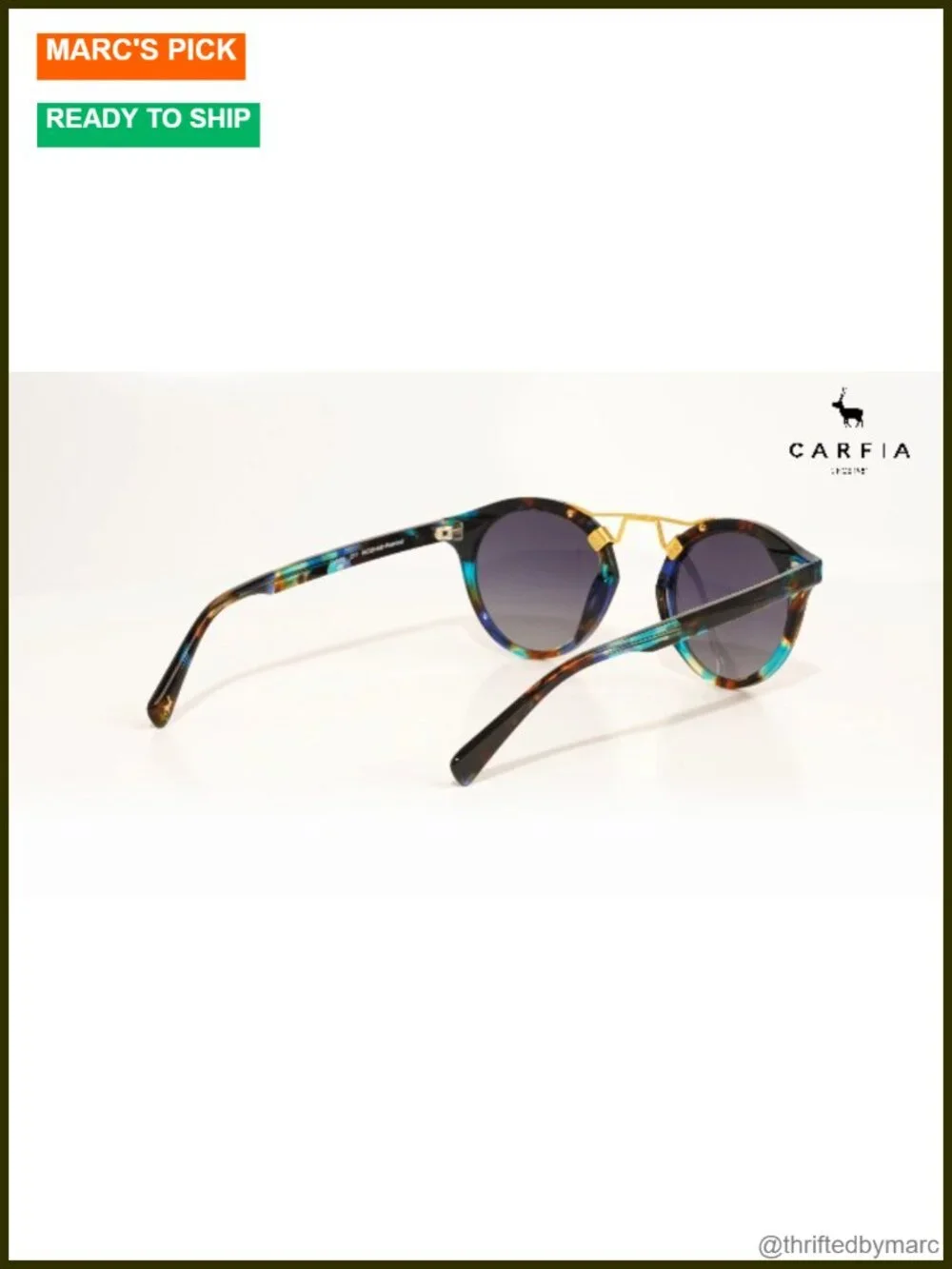 Womens Polarized Round Sunglasses Acetate Frame UV Protection Driving Shades